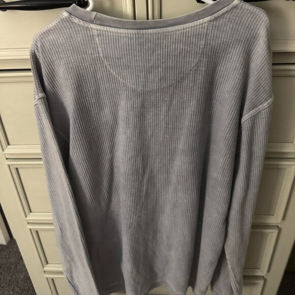 Women's Grey and Blue Sweatshirt - Picture 2 of 3